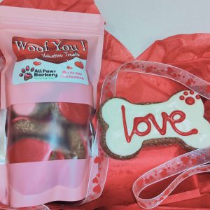 Iced Mini Hearts & Large Iced Valentine's Bone